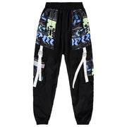 Loose and thin street hiphop reflective hip-hop pants