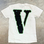 Casual letter printing men's short sleeve