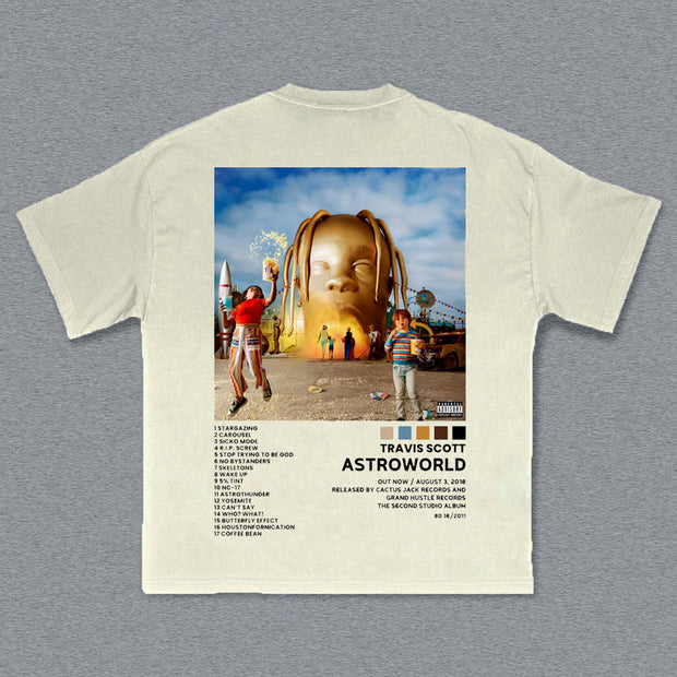 Astroworld Print Short Sleeve T-shirt