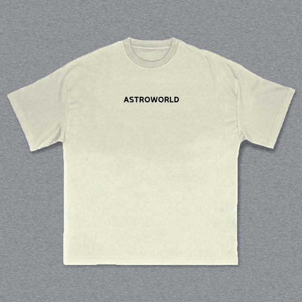 Astroworld Print Short Sleeve T-shirt