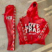 Love Trap Zip Hoodie and Pants Two-Piece Set