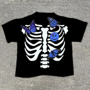 Fashion statement print preppy T-shirt