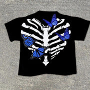 Fashion statement print preppy T-shirt