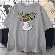 Personalized casual loose print T-shirt