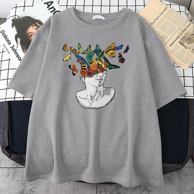 Personalized casual loose print T-shirt