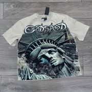 Casual Personalized Printed Round Neck T-Shirt