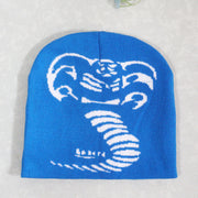 Knitted Pullover Cobra Y2K Jacquard Hat for Men and Women