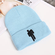Fashion billie embroidery villain knit hat for men and women
