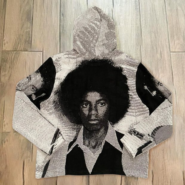 Vintage Statement Tapestry Oversized Hoodie