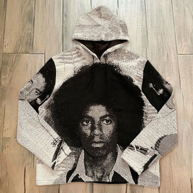 Vintage Statement Tapestry Oversized Hoodie