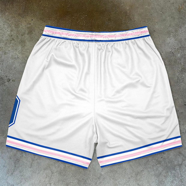 Trendy New York Vintage Print Street Shorts