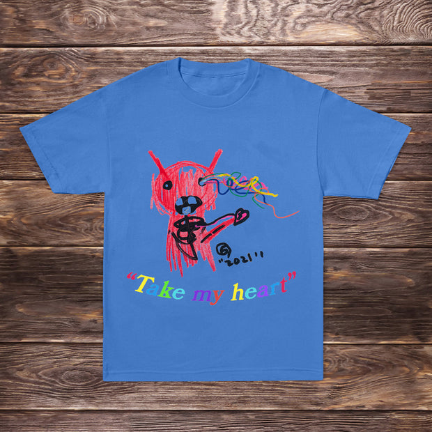 Street fun graffiti short sleeve round neck T-shirt