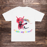 Street fun graffiti short sleeve round neck T-shirt