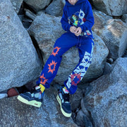 Personalized Fashion Print Loose Sweatshirt Set