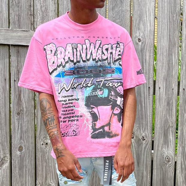 BrainWashed Print Short Sleeve T-Shirt
