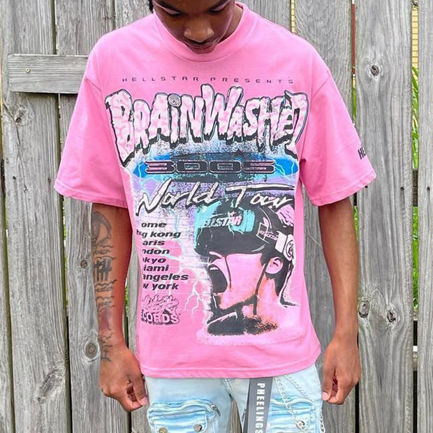 BrainWashed Print Short Sleeve T-Shirt