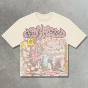 Hip-hop street retro rock T-shirt