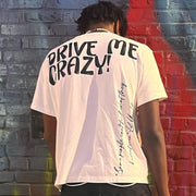 Casual street print round neck T-shirt