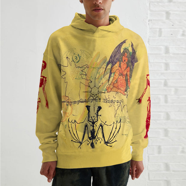 Personalized street style men's loose long-sleeved hoodie