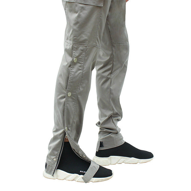 Cargo pants plus velvet-breasted code loose straight street trousers