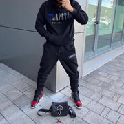 Personalized casual printed graphic hoodie two-piece set