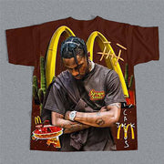 Savage Street Print Short Sleeve T-shirt