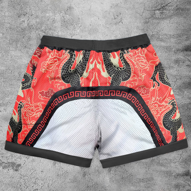 hip hop tiger statement track shorts