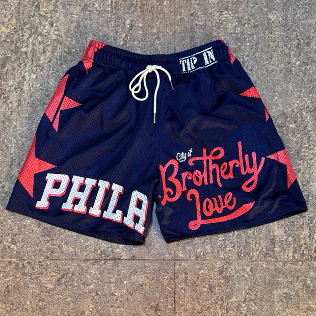 CASUAL PHILA PRINTED MESH SHORTS