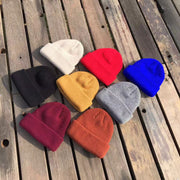 Trendy retro knitted all-match warm beanie