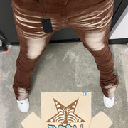 Fashion Retro Gradient Flared Casual Pants