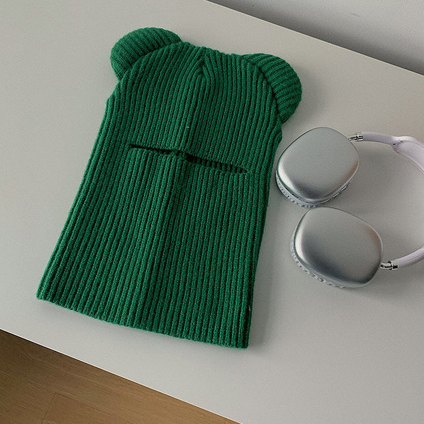 Bear Ears Funny Pullover Knit Hat