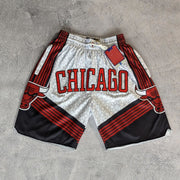 Chicago Contrast Print Shorts