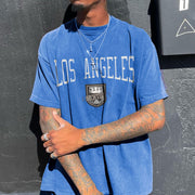 LOS ANGELES Graphic Print Short Sleeve T-Shirt