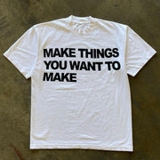 Casual Preppy Round Neck Letter Print T-Shirt