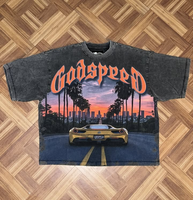 Washed vintage godspeed T-shirt