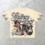 Retro street hip-hop trendy brand short-sleeved T-shirt