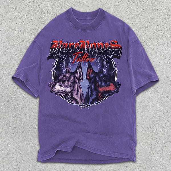 Animal Graphic Print Short Sleeve T-Shirt