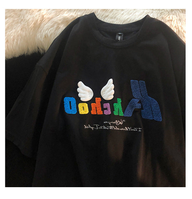 Little Angel American Street Design Short Sleeve T-shirt