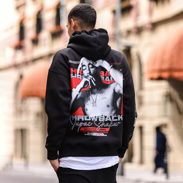 Trendy retro hip-hop comfortable hoodie