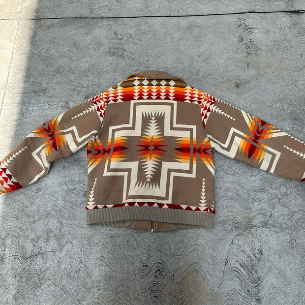Aztec Tribal Lapel Jacket