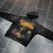 Jesus Letter Print Long Sleeve Zipper Hoodies