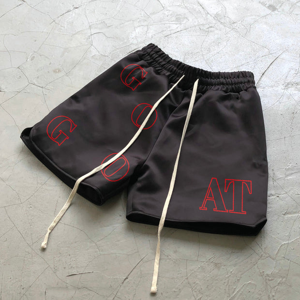 Casual Retro Tide Brand Print Hip Hop Shorts