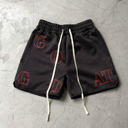 Casual Retro Tide Brand Print Hip Hop Shorts
