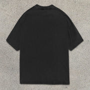 Animal Shape Slogan Graphic Print Short Sleeve T-Shirt