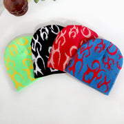 Trendy fashionable warm casual knitted hat for couples