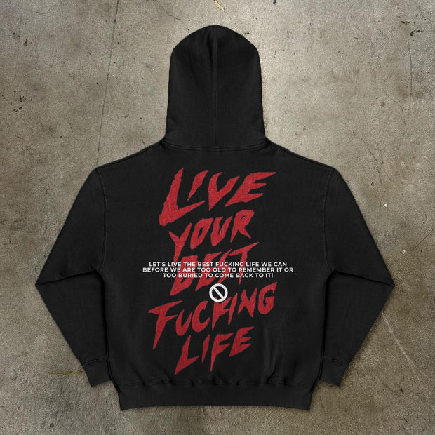 Casual Alphabet Print Long Sleeve Hoodies