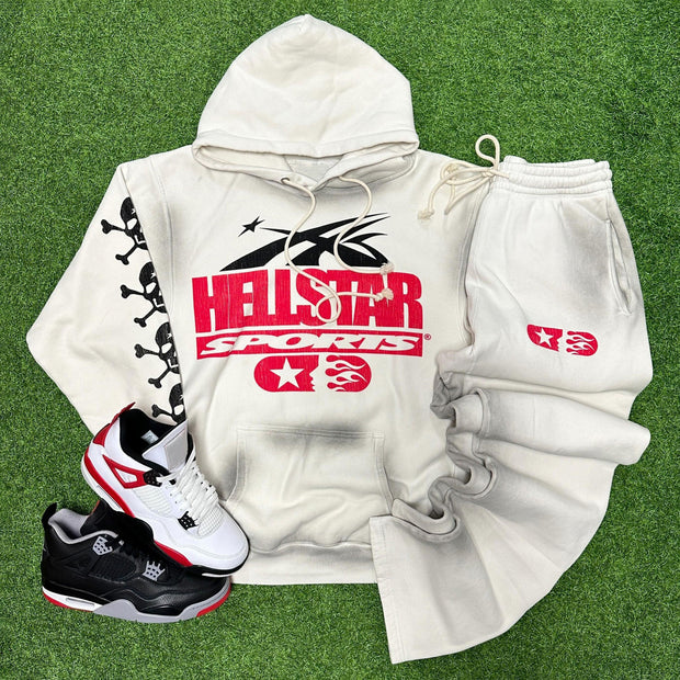 If You Don't Like Us Beat Us Print Two Piece Hoodie Set