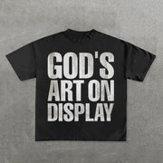 God's Art On Display Print Short Sleeve T-Shirt