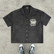 Fashionable street style lapel shirt