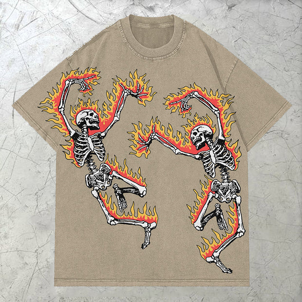 Fire Dancing Skeleton T-shirt